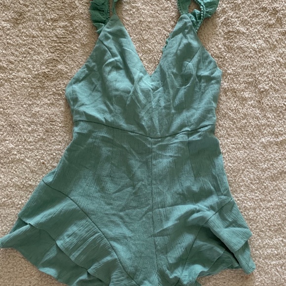 Sea Green Romper - Picture 3 of 7